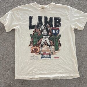 Comfort Colors Cowboys 'LAMB' Graphic Tee with Multicolor Desert Print